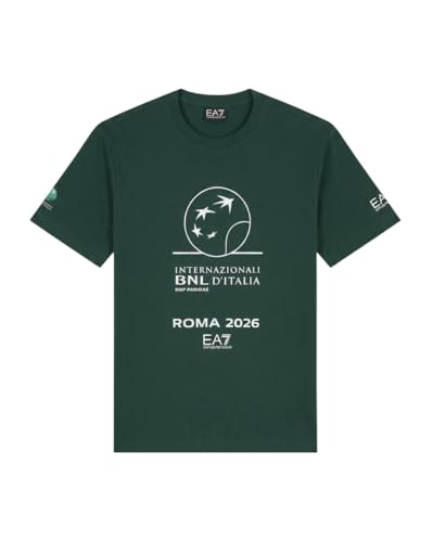 T-shirt EA7 BNL d'Italie 2026 chic décontracté pour les tribunes de tennis et la ville