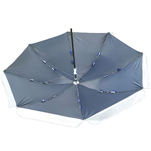 Pythic 3-Layer Umbrella Bone Beach Umbrella Adjustable Height Portable Sunshade Umbrella Silver Sunscreen Coating Garden Parasol Umbrella (Color : Red, Size : 3.0M) #TOP6