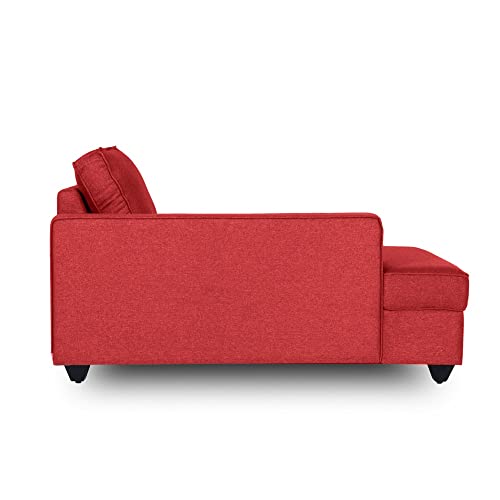 Image of Wakefit Sofa Set | 3 Year Warranty | Sofa 2 Seater, 2 Seater Sofa for Living Room, Wooden Sofa Set, Couch Sofa for Living Room, Sofa for Living Room - Napper(Omega : Red)
