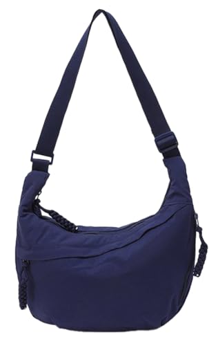 Image of Nylon Crescent Crossbody Bag for Women Shoulder Tote Handbag Casual Sling Bag Dumpling Purse Bag for Outdoor Travel