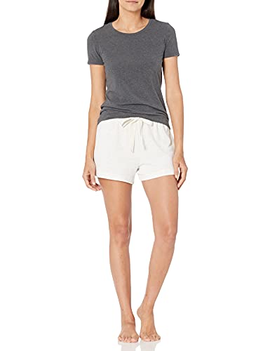 Image of Amazon Essentials Women's Lightweight Breathable Lounge Terry Pajama Shorts with Elastic Waist, Drawstring