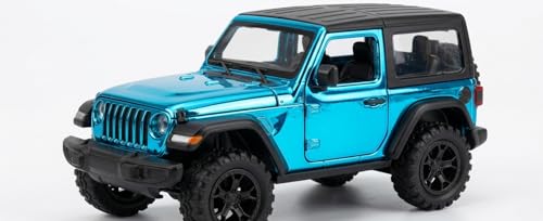 Image of Happy Hues Die-Cast Metal Toy Car 1:18 Scale - Premium Racing Model with Opening Doors & Durable Alloy Body, Best Collectible Gift for Kids (Jeep Blue)