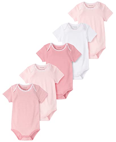 Calvin Klein Organic Baby Essentials 5 Pack Bodysuits