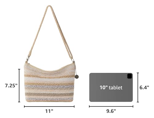 Image of The Sak Lumi Convertible Crossbody Purse - Women's Handbag for Everyday & Travel, 3-in-1 Small Crossbody in Crochet & Leather