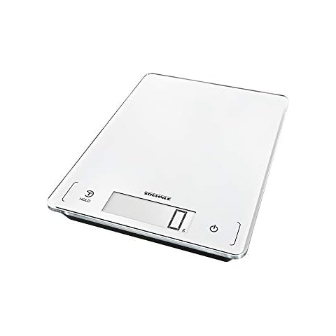 Soehnle Page Profi 300, digitale Küchenwaage, weiß, Gewicht bis zu 20 kg, Haushaltswaage mit Sensor-Touch, elektronische Waage inkl. Batterien, extragroße Wiegefläche, beleuchtete LCD-Anzeige Cover