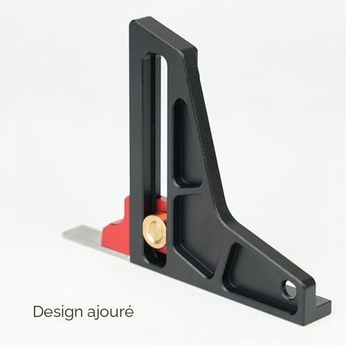 Jauge de Hauteur en Alliage D'aluminium, Plage de Mesure de 0 à 50mm, Jauge de Profondeur, Outils pour le Travail du Bois, Table de Scie, Règle de Réglage de la Machine de