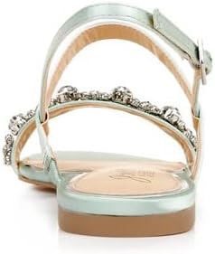 Jewel Badgley Mischka Osmond Crystal Flat Sandal - Image 7