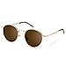 SUNGAIT Ponderable Metal Round Sunglasses for Men Women Classic Vintage Polarized Circle Sun Glasses