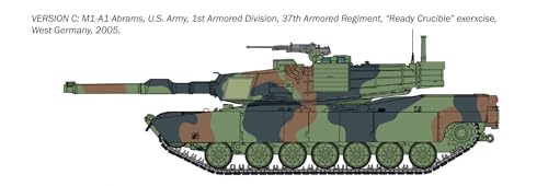 Char M1A1 Abrams Italeri 35108 maquette militaire précise sans défaut d'assemblage