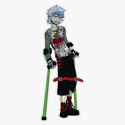 Ghoulia Yelps Monster Punk Ghoul Zombie Person Sticker Decal Laptop Car Window Vinyl 5