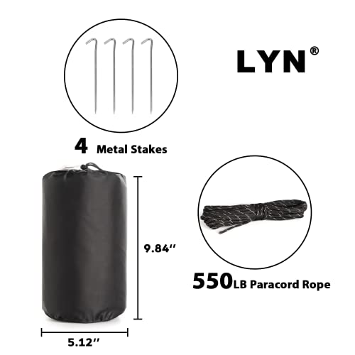 LYN Extra Large Zipper Reusable Survival Emergency Shelter Tent,Thermal Waterproof Fireproof Lightweight Bugout, with Paracord✚Stake for Camping,First Aid,Hiking&Bushcraft - Image 3