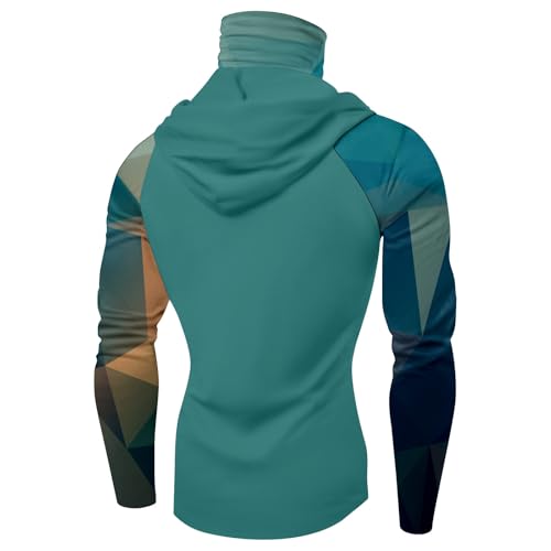 Fishing Shirts for Men Summer UV Rash Long Sleeve Sun Shirt with Mask Cooling UPF 50 Rash Guards Lightweight Hoodies3