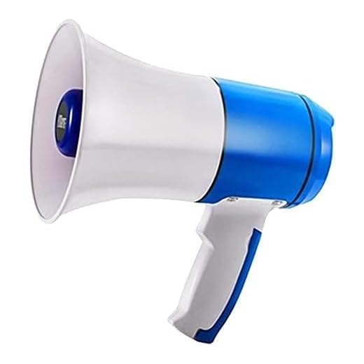 Megafone de mão de alta potência com função de alarme de música Alto-falante megafone Gravação de alta definição Alto-falante de espera longa