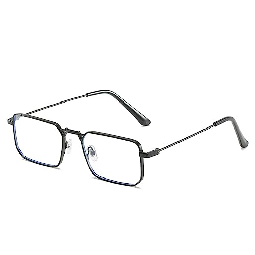 Lunettes de soleil rectangulaires MUTYNE avec monture carrée en métal léger pour l'été
