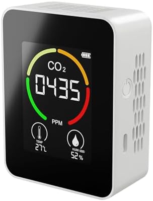 Air Quality Monitor, LCD Screen Air Tester with Color Coded IAQ Index, Humidity and Temperature in Home Greenhouse — view 6