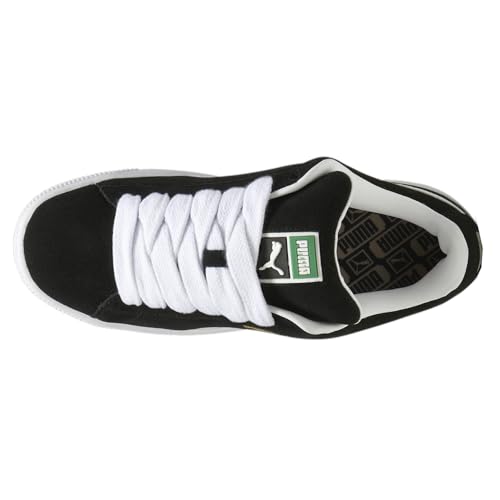 Image of PUMA Mens Suede XL Lace Up Sneakers Shoes Casual - Black - Size 4.5 M