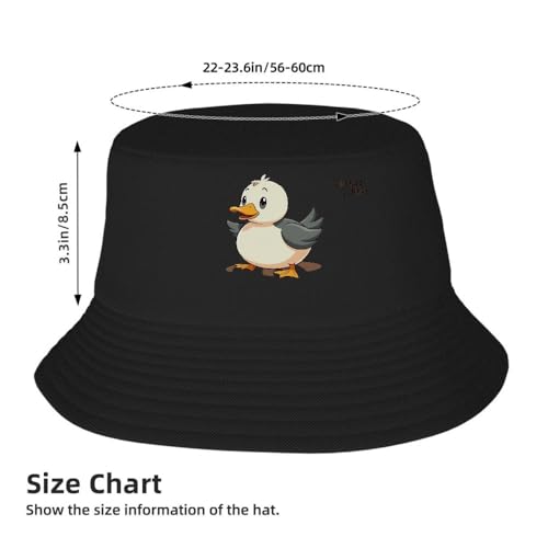 Minimalist Duck Cartoon Multicolor Gradient Cap - Lightweight Polyester Adjustable4