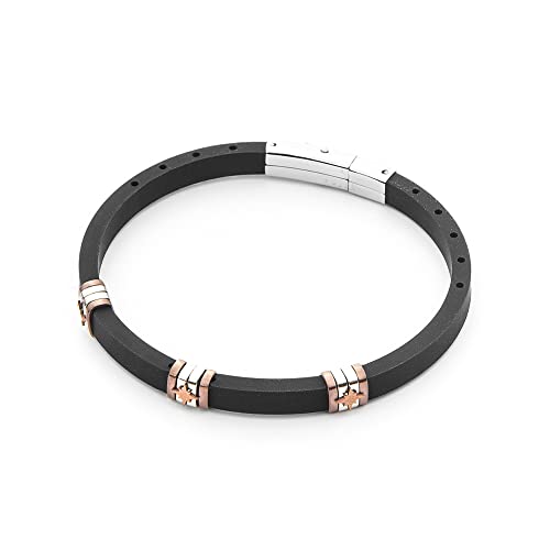 Lunghezza bracciale 21 cm con chiusura a scomparsa.
