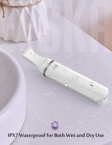 Damenrasierer elektrisch, EESKA Intimrasierer für Frauen, Kabelloser Elektrorasierer Damen für Armen, Beinen, Achseln und Intimbereich Bikinizone, IPX7 Trocken und Nassrasierer Damen, Aufladbar - Image 6