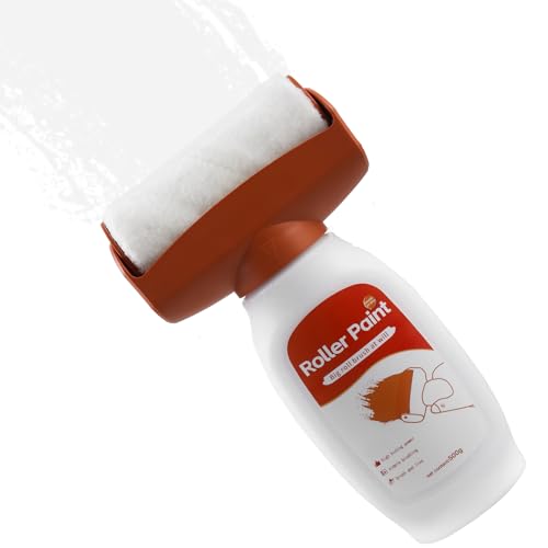 GOMETY Rodillo de reparación de pared de 500 g, color blanco con pasta de reparación de pared, pintura blanca para reparación de pared, rodillo de reparación de pared para graffiti, arañazos, manchas