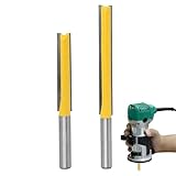 2 PCS Extra Long 1/4 Router Bit,Straight Router...
