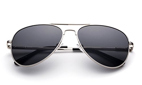 Polarized Kids Teens Juniors Aviator Polarized Sunglasses Stainless Steel Frame Spring Hinge UV