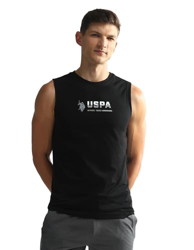 Image of U.S. Polo ASSN. Mens OEV06 Brand Print Comfort Fit Gym Vest