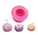 3D Rose Bud Candle Mold DIY Peony Flower Fondant Cake Mold Aromatherapy Soap Plaster Baking Tools Fondant Polymer Clay Resin Molds