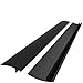 Stove Gap Covers Kitchen Counter Gap Covers (25 Inch, 2 Pack) Heat Resistant Oven Gap Filler Seals Gaps Between Stovetop and Counter, Easy to Clean, Black
