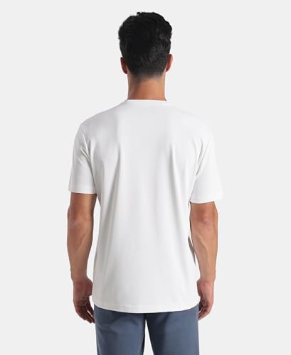 Image of Jockey AM74 Men Microfiber Fabric Round Neck Half Sleeve Activewear T-Shirt with StayFresh Treatment