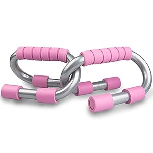 Phoenix Fitness Push Up Bars – Pair of Pushup Stands with Non-Slip Foam Handles for Chest, Shoulders, Arm, Core & Upper Body Strength Training for Men and Women at Home & Gym – Black, Orange or Pink