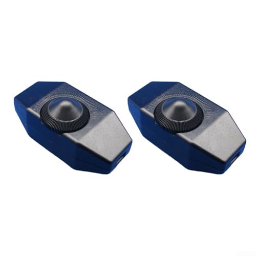 Regolatore dimmer da 220 V con manopola rotante per LED e lampadina a incandescenza Regolazione della tensione e della temperatura in ABS, due pezzi (nero)