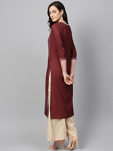 Image of Vaamsi Polyester Women's Regular Kurta