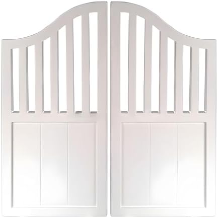 Auto Close Wooden Swing Doors for Outdoor Garden & Patio - Custom Saloon Cafe Entrance Door (47.2"x35.4") - Ideal for Restaurants, Homes & Commercial Spaces