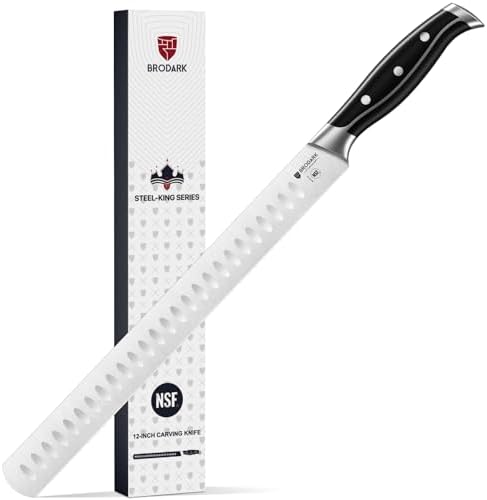 BRODARK Brisket Knife - 12" Carving Knife with Full Tang Handle -...