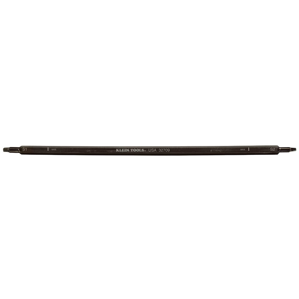 Klein Tools 32709 Einstellbare Länge Schraubendreherklinge Ersatz, Vierkant #1 und #2