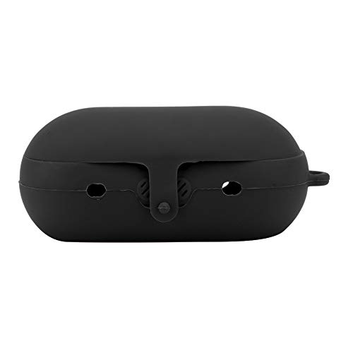 Qukaim Funda protectora de silicona para auriculares inalámbricos Bluetooth para Gear IconX, color negro, ligero, diseño a prueba de golpes, se adapta cómodamente, fácil acceso al puerto de carga