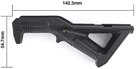 SBGJMY AFG-1 AFG-2 Angled Fore Airsoft Grip Foregrip for 20mm Picatinny Rail System Non-slip Triangle Front Grip