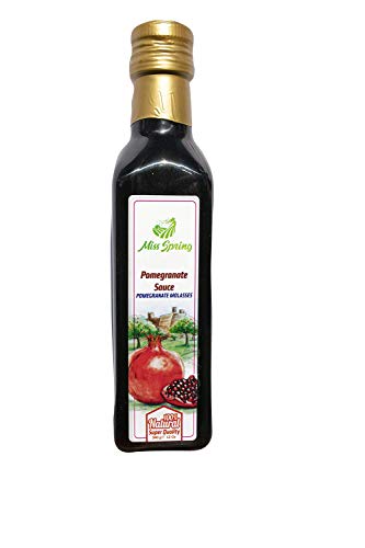 Miss Spring Pomegranate Molasses - Made With Natural Pomegranate Fruit Juice, Used in Mediterranean cooking, Desserts, Salads Dressing, Product of Turkey - 12 Oz