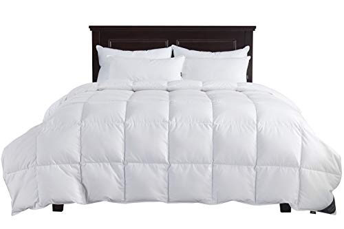 puredown Lightweight Light Warmth Duvet Insert Down Comforter, King, White
