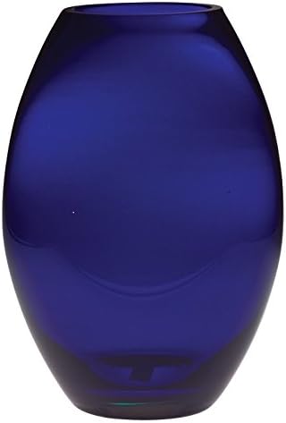10" Majestic Gifts European Handmade Barrel Vase, Large, Cobalt Blue