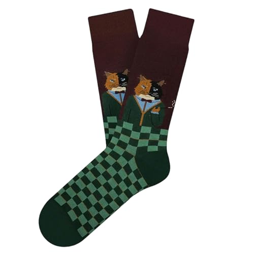 JYMADLY Calcetines Mujer Calcetines De Caricatura A Mitad De Tubos De Gato Puro Algodón De Algodón Y Mujeres Calcetines De Skate Pareja Calcetines-Gato Caballero-Talla Única