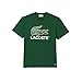 Lacoste Men's Crew Neck Short Sleeve Regular Fit Branding T-Shirt, Appalachan Green, Medium