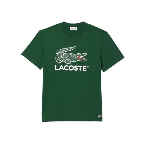 Lacoste Men's Crew Neck Short Sleeve Regular Fit Branding T-Shirt2