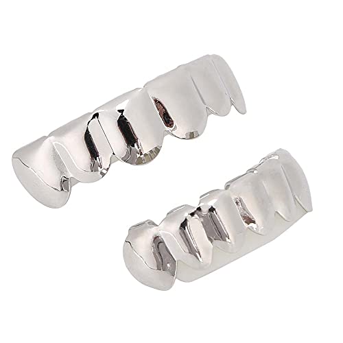 Grill Per Denti Hip-Hop In Argento - Decorazione Festival E Halloween - Foto 4