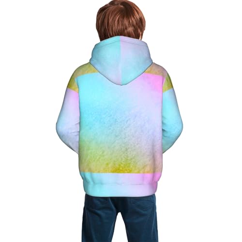 Colorful Wavy Abstract Kid Hoodies Boys Sweatshirts Girls Pullover with Pocket4
