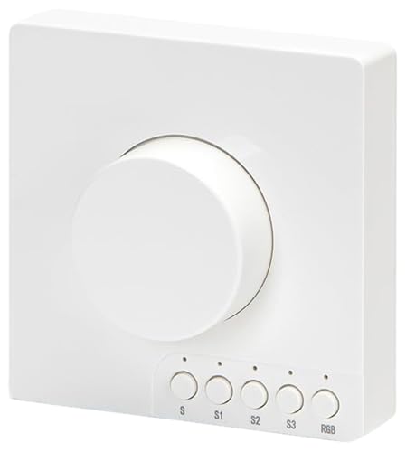 Interruptor Bluetooth Mesh con control de intensidad de luz, ideal para regular la iluminación en hogares y oficinas.