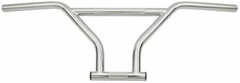 Alta Bicycle 22.2mm Freestyle BMX Style Bike Handle Bars, Multiple Colors (Chrome)