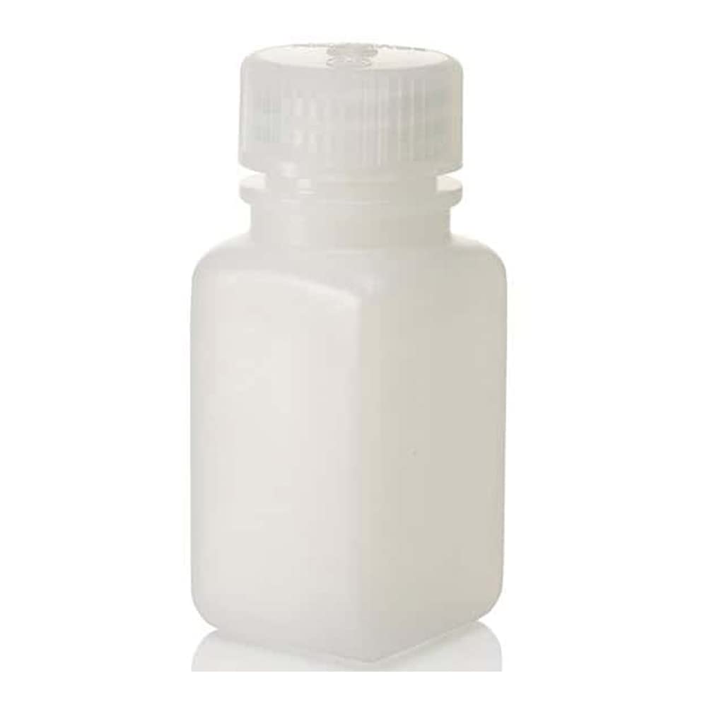 Nalgene 2114-0002 Square Bottle, Wide-Mouth, HDPE, 60mL (Pack of 12)