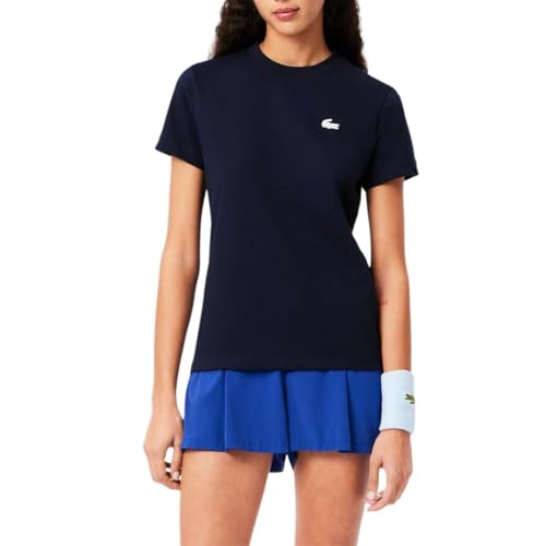 Lacoste Women's Sport Ultra Dry Technical Cotton Sport T-Shirt, Navy Blue, 32 by Lacoste - Used condition - US$21.62
